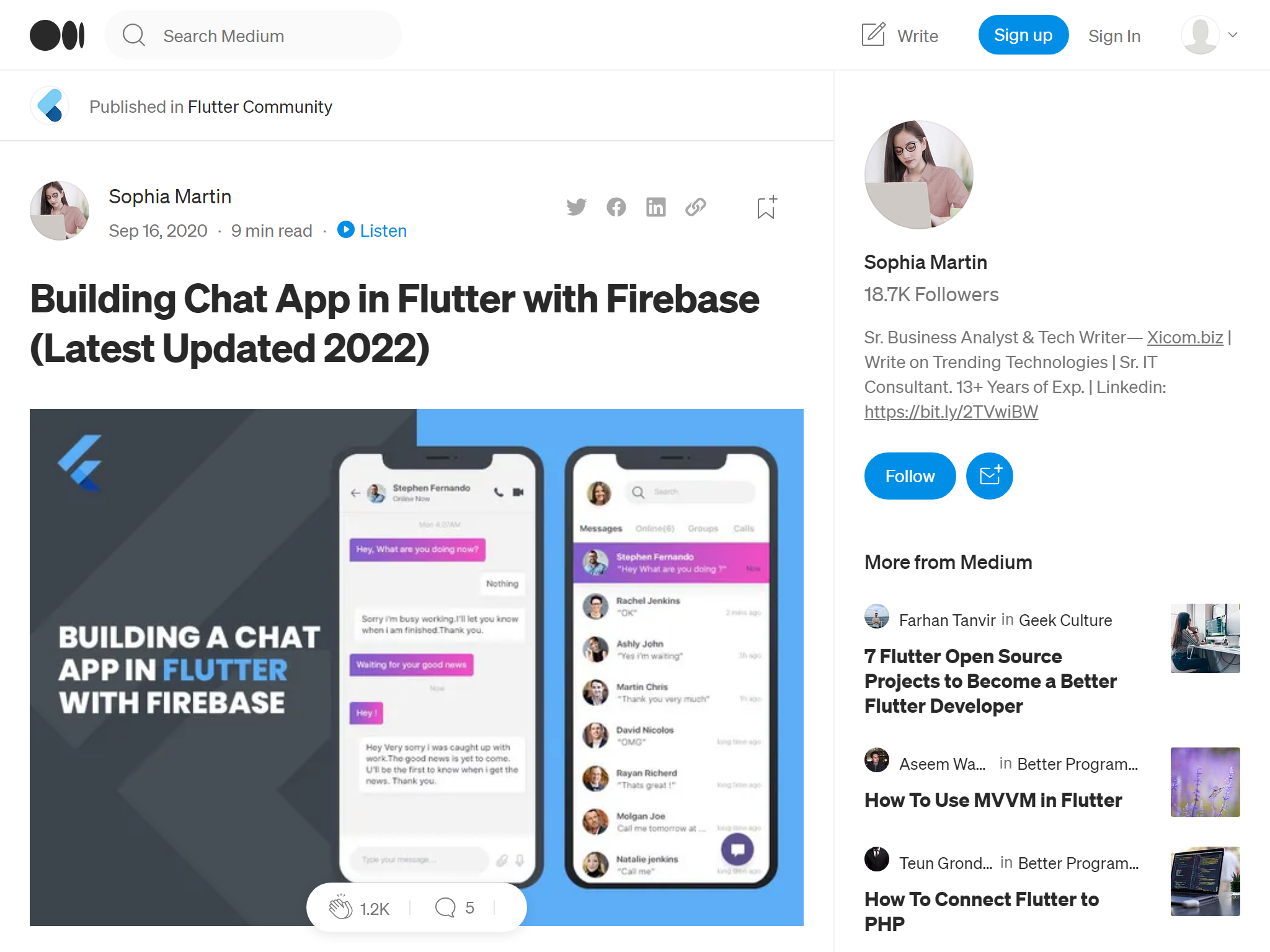 Building Chat App in Flutter with Firebase