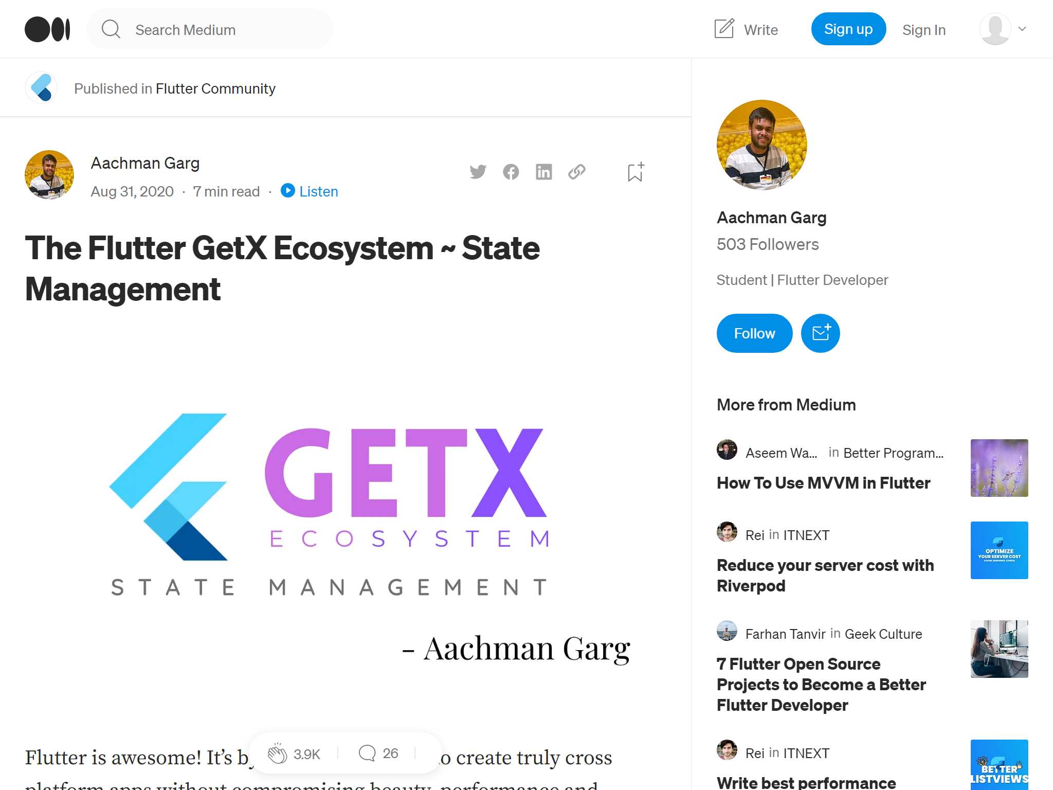The Flutter GetX Ecosystem ~ State Management