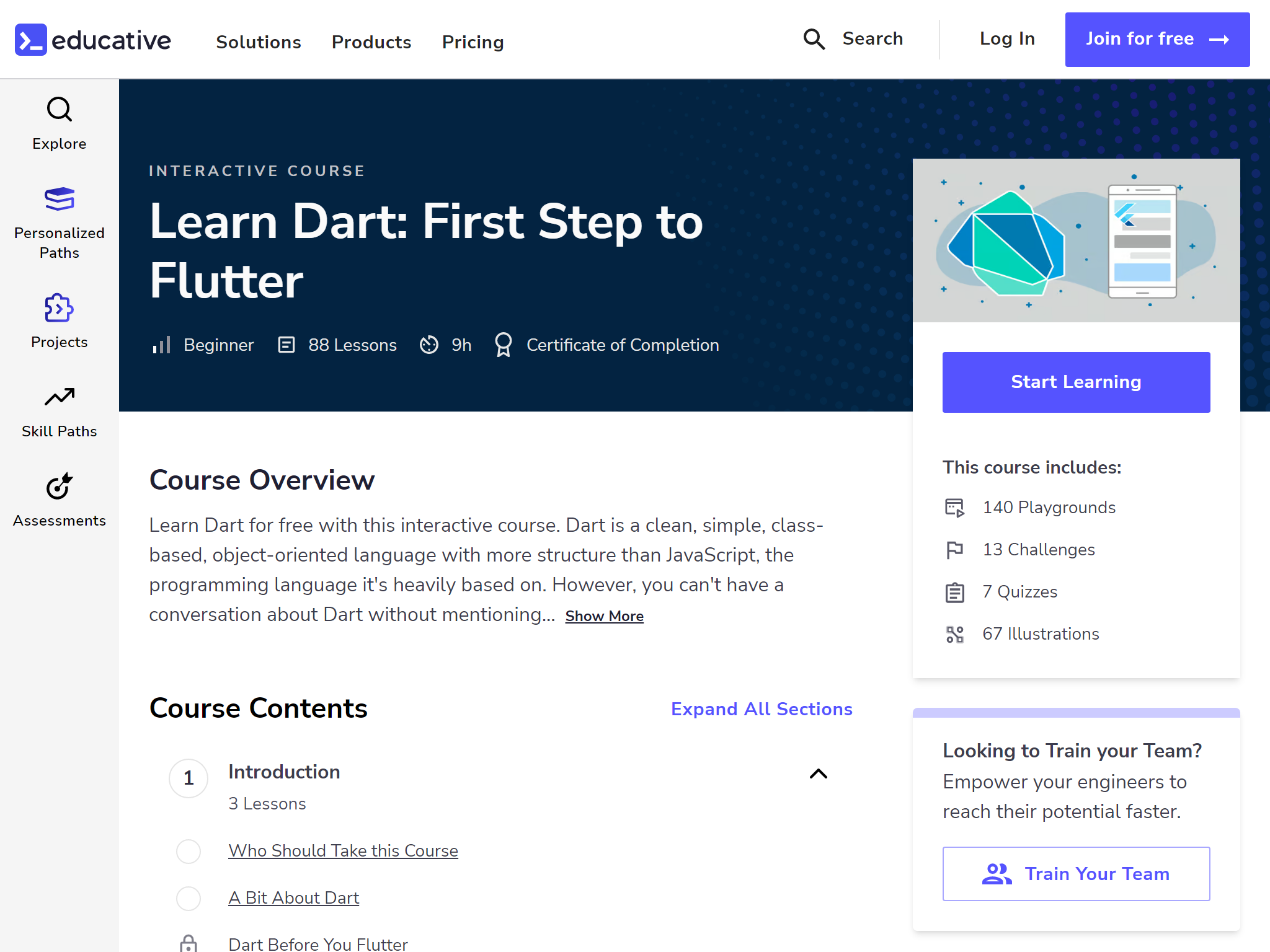Learn Dart: First Step to Flutter - Learn Interactively