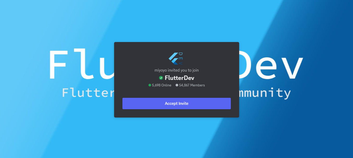 FlutterDev Discord