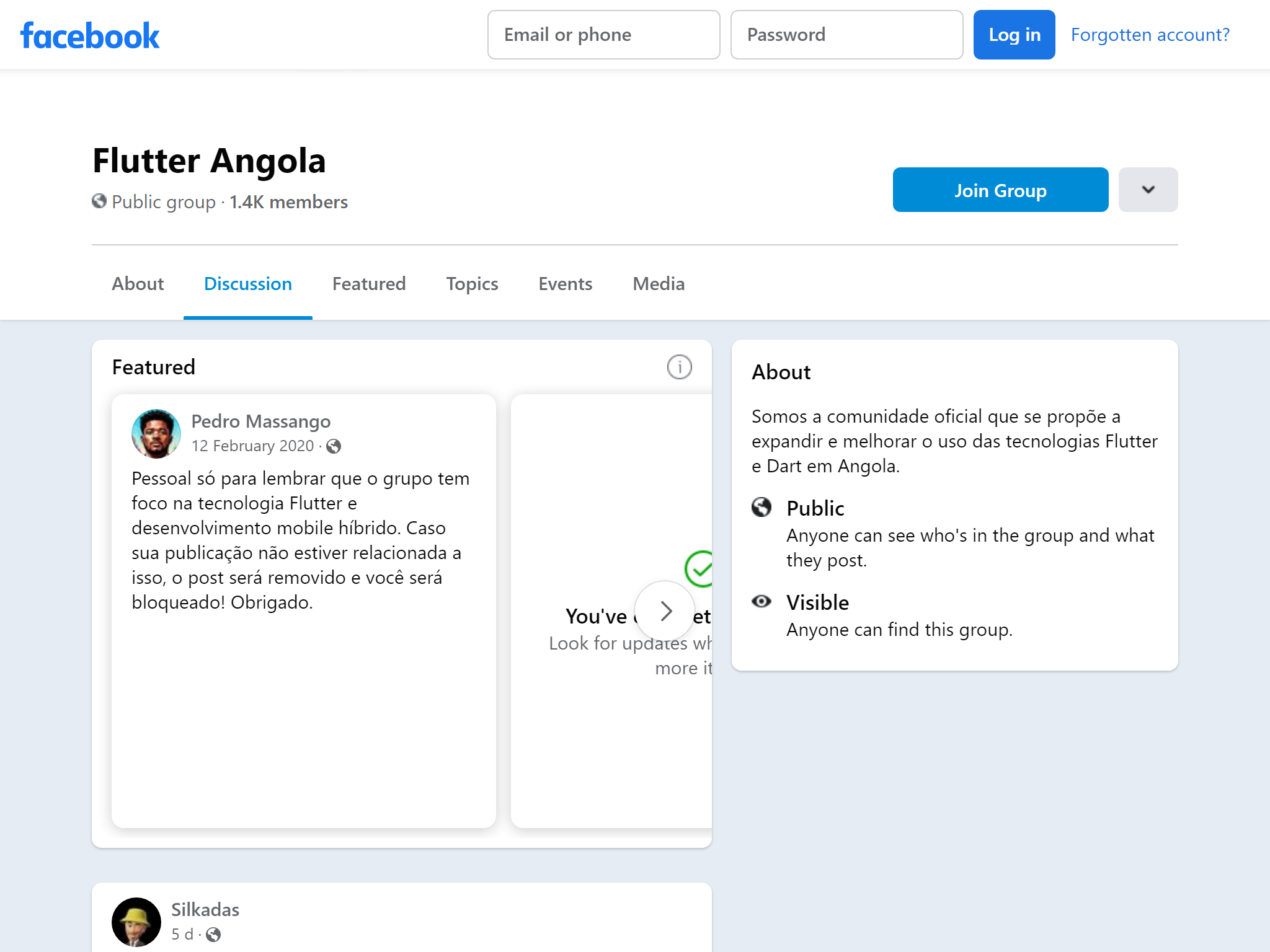 Flutter Angola | Facebook