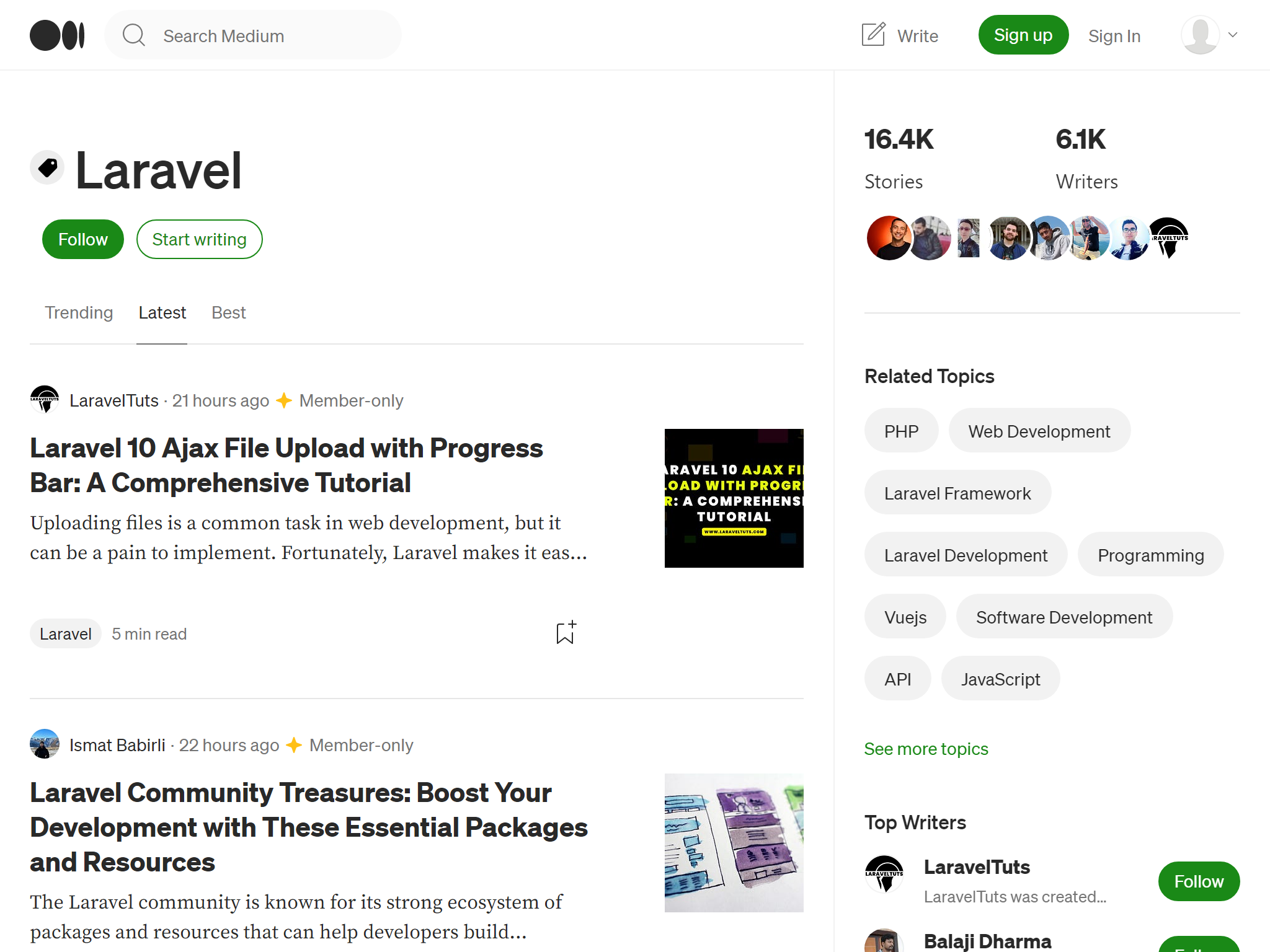 Laravel - Medium