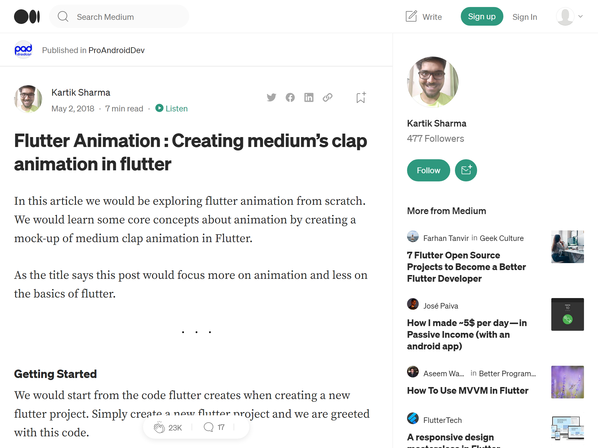Flutter Animation : Creating medium’s clap animation in flutter