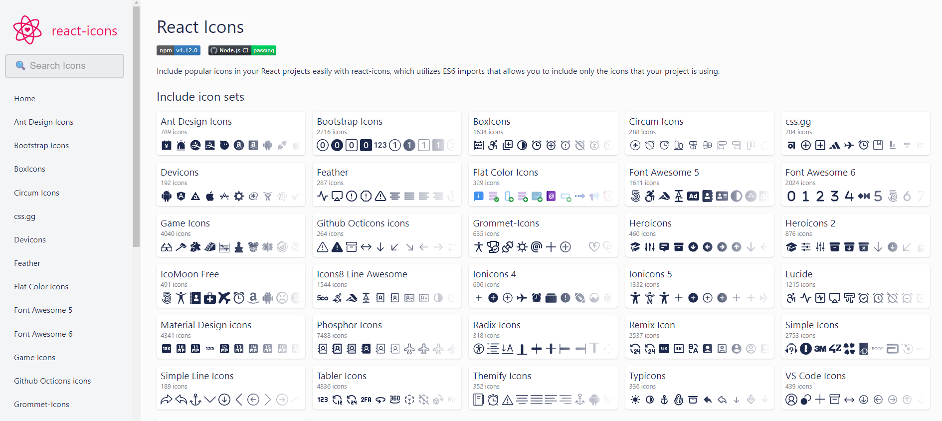 React Icons