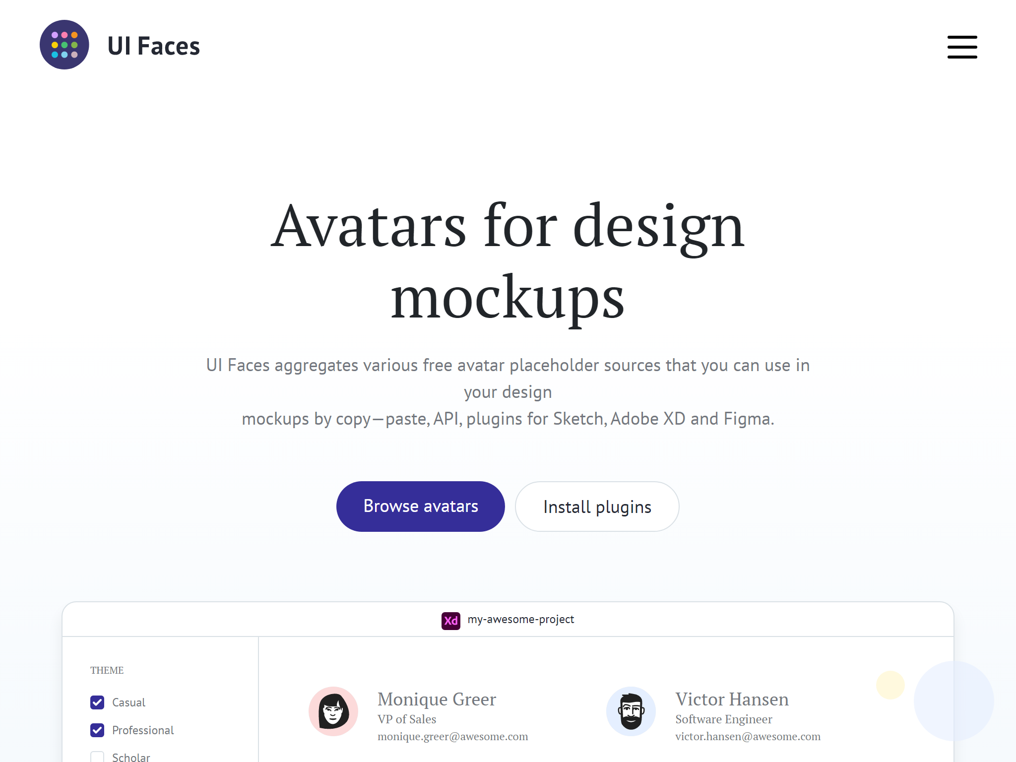 UI Faces